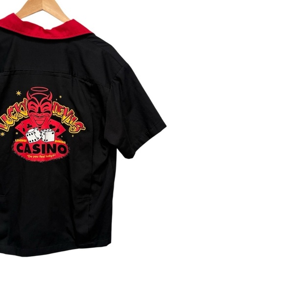 Daddy-O's Lucky Devils Casino Button Down Shirt Size Medium - Picture 6 of 8